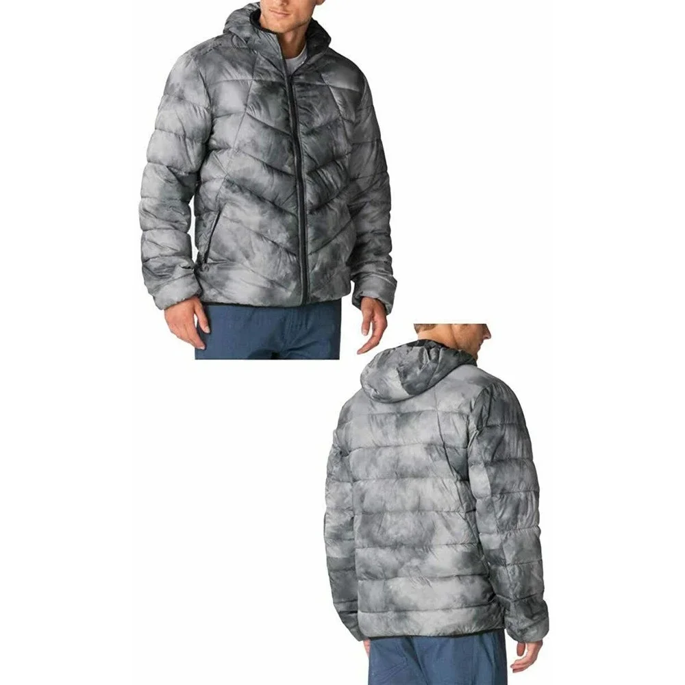 Oakley Men's Generate Reversible HydroFree Hooded Puffer Jacket - Stone Gray - Picture 3 of 4